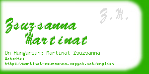 zsuzsanna martinat business card